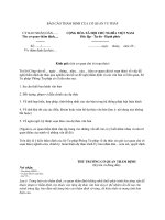 Tài liệu MẪU BÁO CÁO THẨM ĐỊNH CỦA CƠ QUAN TƯ PHÁP ỦY BAN NHÂN DÂN doc