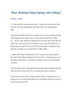 Tài liệu Thay desktop bằng laptop, nên chăng? docx