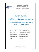báo cáo thực tập tốt nghiệp kế toán các khoản phải thu tại công ty tnhh nielsen
