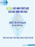Tài liệu ĐỀ TÀI: CÁC HÌNH THỨC HỌC CỦA HỌC SINH TIỂU HỌC docx