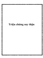 Tài liệu Triệu chứng suy thận ppt