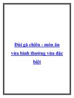 Tài liệu Đùi gà chiên - món ăn vừa bình thường vừa đặc biệt doc