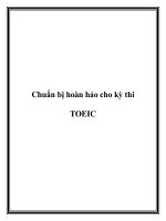 Tài liệu Chuẩn bị hoàn hảo cho kỳ thi TOEIC. pdf