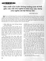 Tài liệu Báo cáo khoa học : Bản chất của khủng hoảng kinh tế thế giới pdf