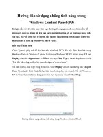 Tài liệu Hướng dẫn sử dụng những tính năng trong Windows Control Panel (P3) pot