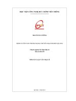 Định tuyến NAN trong mạng chuyển mạch burst quang