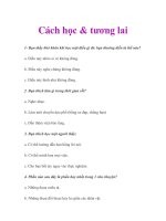 Tài liệu Cách học & tương lai pptx