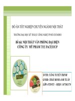 Tài liệu Luận văn:Nội thất văn phòng đại diện công ty mỹ phẩm The Faceshop potx