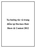 Tài liệu Xu hướng tóc và trang điểm tại Davines Hair Show & Contest 2012 pot