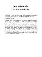 Tài liệu Bệnh nhiễm khuẩn: đa số trẻ em mắc phải doc