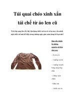 Tài liệu Túi quai chéo xinh xắn tái chế từ áo len cũ doc