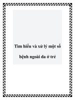 Tài liệu Tìm hiểu và xử lý một số bệnh ngoài da ở trẻ doc