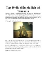 Tài liệu Top 10 địa điểm du lịch tại Tanzania docx