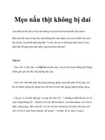 Tài liệu Mẹo nấu thịt không bị dai pptx