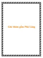 Tài liệu Ghé thăm gốm Phù Lãng doc