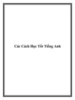 Tài liệu Các Cách Học Tốt Tiếng Anh docx