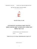 Giải pháp đẩy mạnh hoạt động truyền thông thương hiệu tập đoàn bưu chính viễn thông việt nam