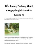 Tài liệu Đến Luang Prabang (Lào) đừng quên ghé tắm thác Kuang Si pot