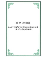 bảo vệ môi trường không khí và xử lý khí thải