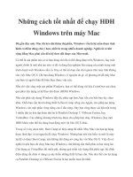 Tài liệu Những cách tốt nhất để chạy HĐH Windows trên máy Mac doc