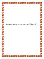 Tài liệu Sưu tầm những bài ca dao chủ đề con rể potx