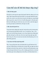 Tài liệu Làm thế nào để đòi hỏi được đáp ứng? pptx