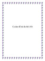 Tài liệu Ca dao đề tài đa thê pot