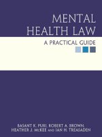 Tài liệu MENTAL HEALTH LAW A Practical Guide pdf