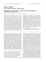 Tài liệu Báo cáo khoa học: Rotary F1-ATPase Is the C-terminus of subunit c ﬁxed or mobile? docx