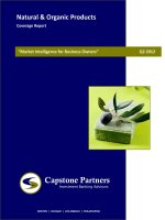Tài liệu Natural & Organic Products: “Market Intelligence for Business Owners” pdf