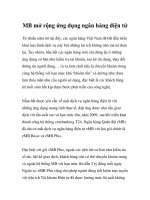 Tài liệu MB mở rộng ứng dụng ngân hàng điện tử ppt