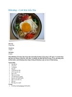 Tài liệu Bibimbap - Cơm trộn kiểu Hàn pdf