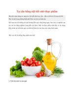 Tài liệu Tự cân bằng nội tiết nhờ thực phẩm pptx