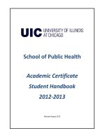 Tài liệu Academic Certificate Student Handbook 2012-2013 pot