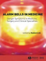 Tài liệu Alarm Bells in Medicine Danger Symptoms in Medicine, Surgery and Clinical Specialties pptx