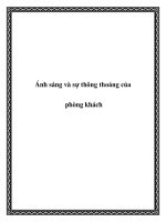 Tài liệu Ánh sáng và sự thông thoáng của phòng khách doc