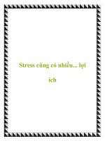 Tài liệu Stress cũng có nhiều... lợi ích pdf