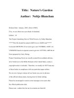 Tài liệu Title: Nature''''s Garden Author: Neltje Blanchan ppt