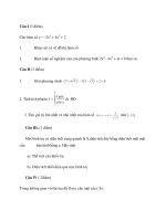 Tài liệu Đề Thi Thử Tốt Nghiệp Toán 2013 - Phần 7 - Đề 5 ppt