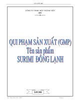 GMP Surimi đông lạnh