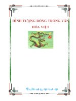 Tài liệu HÌNH TƯỢNG RỒNG TRONG VĂN HÓA VIỆT Nguyễn Minh Triết ppt