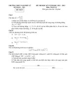 de thi thu dai hoc moi nhat