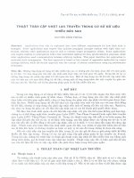 Tài liệu Thuật toán cập nhật lan truyền trong cơ sở dữ liệu nhiều bản sao. pptx