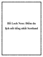 Tài liệu Hồ Loch Ness: Điểm du lịch nổi tiếng nhất Scotland doc