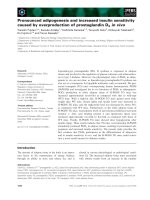 Tài liệu Báo cáo khoa học: Pronounced adipogenesis and increased insulin sensitivity caused by overproduction of prostaglandin D2 in vivo pptx