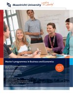 Tài liệu Master’s programmes in Business and Economics docx