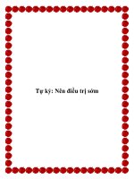 Tài liệu Tự kỷ: Nên điều trị sớm pdf