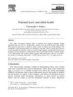Tài liệu Parental leave and child health pdf