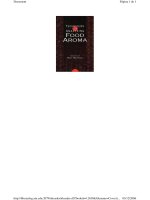 Tài liệu Techniques for Analyzing Food Aroma pptx