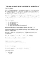 Tài liệu Xác nhận hợp lệ việc cài đặt DB2 của bạn khi sử dụng db2val docx